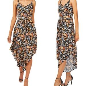 MSK Genie Tie-Front Challis Jumpsuit